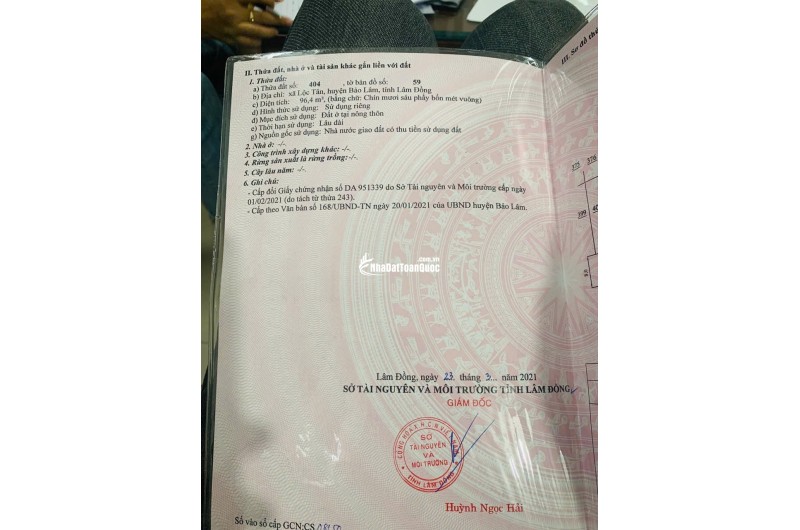 Bán rẻ lô đất thổ cư - cạnh Làng Pháp Bảo Lộc siêu hot